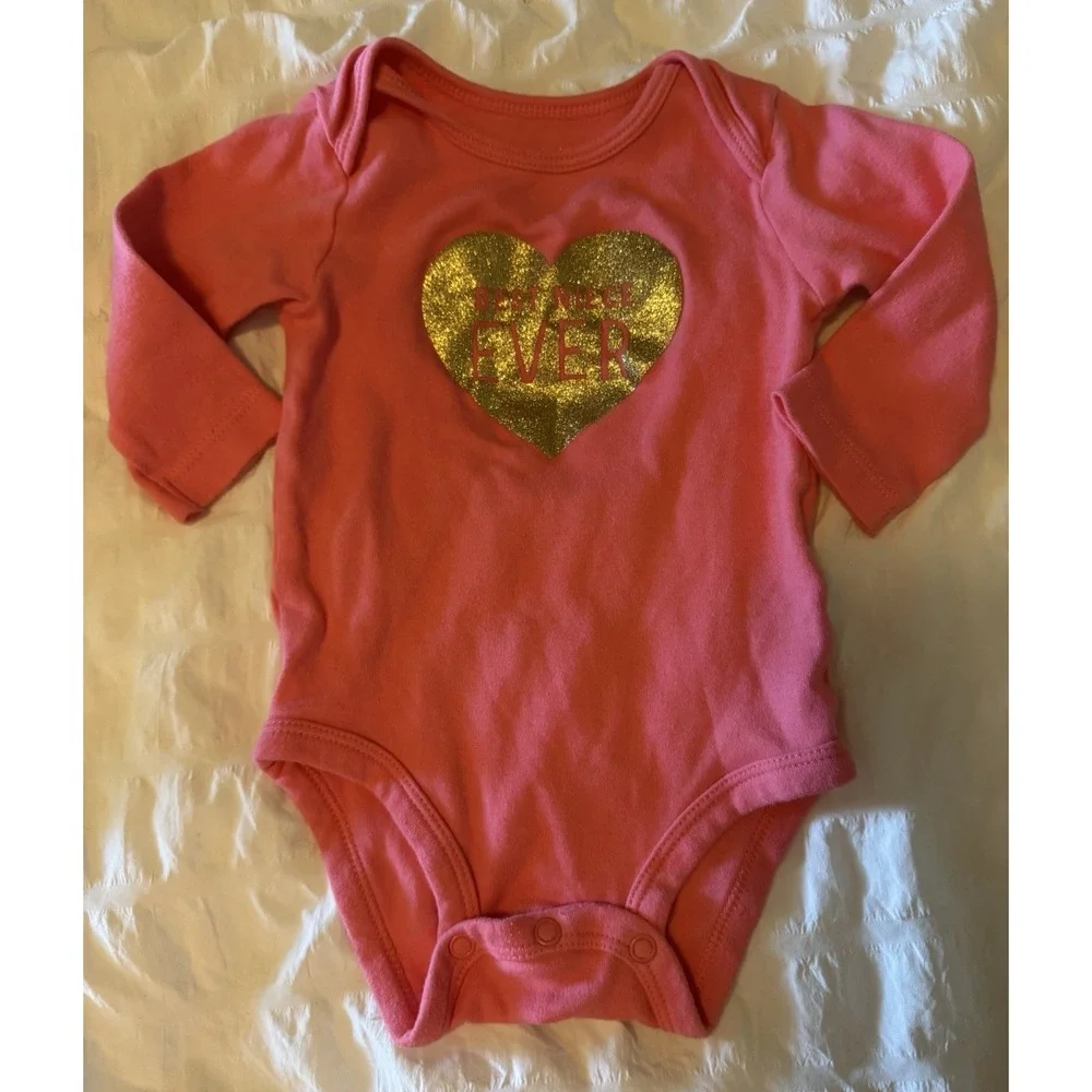 Carter's Baby Girl  Best Niece Ever Long Sleeve Bodysuit 6 Months‎